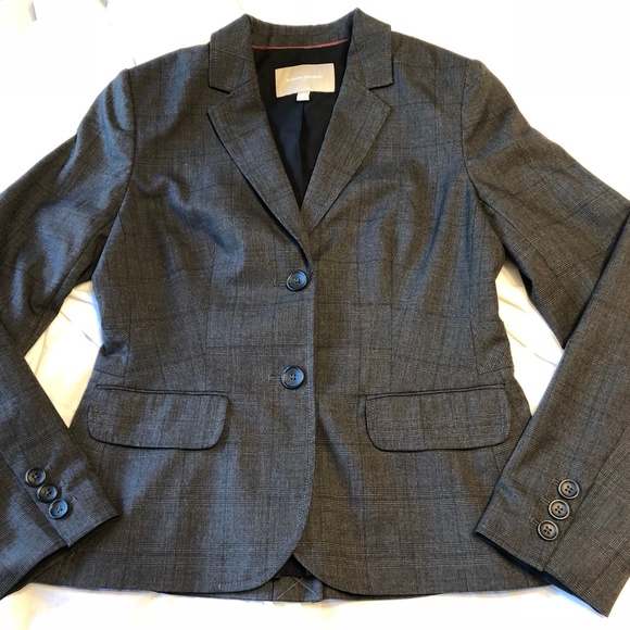 Unworn Banana Republic gray blazer with pleats - Picture 1 of 8
